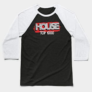 House Top 1000 dubbel bedrukt zwart Baseball T-Shirt